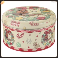 daiquanli  Christmas Gift Packaging Tin Box Cookie Jar Candy Elk Rabbit Metal Boxes Sweet Container Holiday Tins Round Biscuit Containers