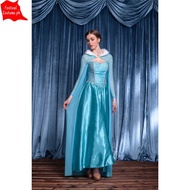Disney Frozen Elsa Costume for Women Adults Cosplay TV Movie Character Disney Princess Elsa Costume 