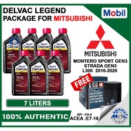 Mobil Delvac Legend 15W-40 7 liters MITSUBISHI MONTERO SPORT , STRADA L300 GEN3 4N14,4N15 Engine Oil