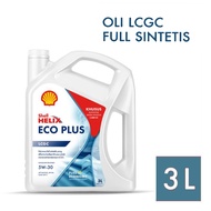 SHELL HELIX ECO PLUS FULL SYNTHETIC 5W-30 5W-30 SEGEL HOLOGRAM ORIGINAL 3 LITER - Pelumas Oli Mesin