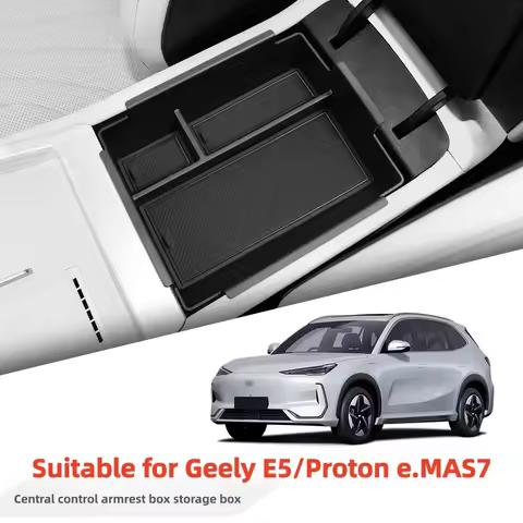 For Geely E5/Proton e.MAS7 2024 Armrest Storage Box Geely E5/Proton e.MAS7 Armrest Console Tray Car 