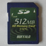 BUFFALO 512MB SD Memory card