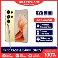 S25 Mini Phone Under RM300 5G 5.0" HD+ Android 64GB+4GB RAM 48MP Camera 4000mAh Battery Dual SIM + F