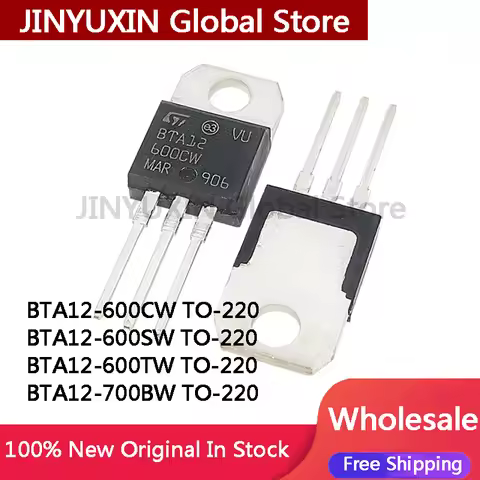 10Pcs BTA12-600CW BTA12-600SW BTA12-600TW BTA12-700BW BTA12 700BW 600TW 600SW 600CW TO-220 In Stock 
