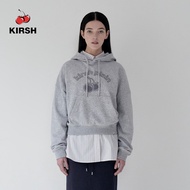 [KIRSH] KIRSH เสื้อเอวลอยมีฮู้ดโลโก้ซุ้มเชอร์รี่ธรรมดา | 25SS