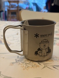 Snow Peak x LINE FRIENDS  Titanium Single Wall 300Mug MG-042LF