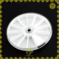 Round Plastic Container Jewelry Accessories Storage Box 12 Slots - C-12 -MJD-