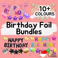 [SG SELLER] Happy Birthday Balloon Decoration Set Helium Balloons Arch Star Heart Letter and Number 