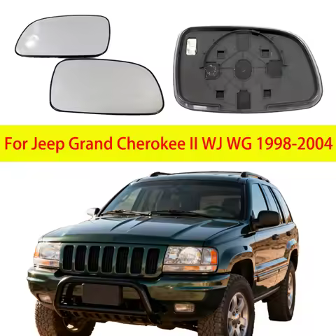 For Jeep Grand Cherokee II WJ WG 1998-2004 left/right auto 2000 2002 rearview lens Heated Side Clear