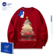 เสื้อสเวตเตอร์คริสต์มาสสีแดง NASA สำหรับเด็กเสื้อผ้าปีนักษัตรมังกรปีนักษัตรเด็กโตเด็กผู้หญิงเด็กผู้ชายอินเทรนด์แบบใหม่2023ชุดเด็ก