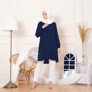 Women's Tops Plain basic Navy C4F6 Latest Modern 2023 Abaya Women's Clothes Syari Gamis Viral 2023 D