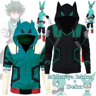 My Hero Academia Hoodie With Zipper Men Midoriya Izuku Jacket Women Casual Wear Garment Cosplay Deku