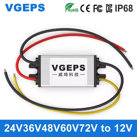 72V60V48V36V24V to 12V DC step-down converter 24V to 12V car power module 24V to 12V waterproof conv