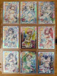 原厰日版lovelive School Idol collection  μ's SIC LL13 SEC成員金箔簽名遊戲閃卡