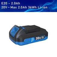 2000 mAh / 4000 mAh ทำงานบน 20V Li-ion Series Dirll / ประแจไร้แปรง / ไขควง / เลื่อยวงเดือน / เครื่องบดมุม PROSTORMER