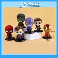 Mini Model Toy Superhero Maverl Avenger Iron Man Spider Man Hulk Dr.Strange 7cm High - Shin Case