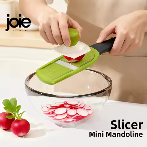 Joie Mini Mandoline Slicer Ultra-Thin Slicer Manual Stainless Steel Hand Protection Vegetable And Fr