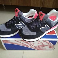 100%新New balance 574 7號碼 ( 粉紅黑 )