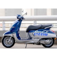 Suitable for Django150 Body Pull Sticker, Django Motorcycle Rear Tail Shell Pull Flower Sticker
