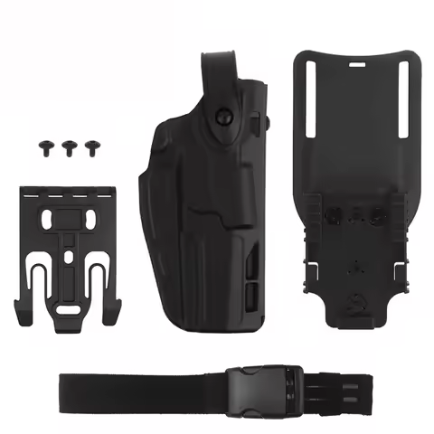 M17/M18 P320 Pistol Holster Right Hand QLS Belt Clip Drop Leg Tactical Pistol Protective Case Carry 