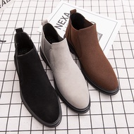 Chelsea Boots Men's Leather Men's Boots Korean England Martin Boots Formal Shoes