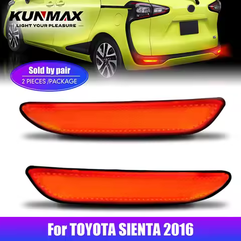 For TOYOTA SIENTA 2016 Rear Bumper Light Left Right Tail Brake Stop Lamp DRL Reflector Lights Assemb