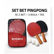 MERAH Can E-Catalog Bet Bad/ Ping Pong Racket/ Set of 2 + 3 Balls Free Red Bag