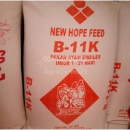 NEW PAKAN AYAM PEDAGING BROILER 1-21 HARI VOER B11K NEW HOPE PAKET 10