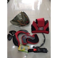|| KYT DJ Maru helmet foam full set + strap + KYT DJ Maru helmet visor