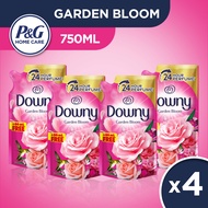 [Bundle of 4] Downy Fabric Conditioner Sunrise Fresh Garden Bloom 750ml Refill Blue Pink (fabcon fab