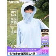 (免運)MERRELL邁樂戶外運動涼感防曬服UPF50防紫外線遮陽衫針織皮膚衣女