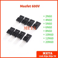 Mosfet 2N60 4N60 5N60 6N60 8N60 10N60 12N60 20N60 600V good quality plastic back