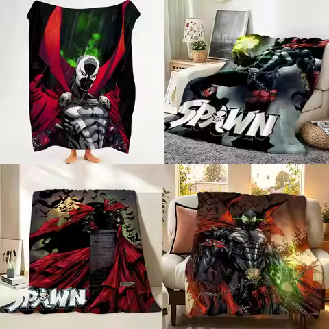 Comic S-Spawn Throw Flannel Throw Blanket Suitable for Sofa、Living Room、Bedroom