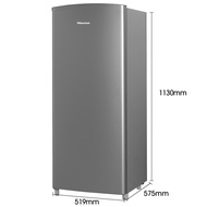 HISENSE Kulkas 1 Pintu [150L] RR195D4IGN - Silver ONLY JABODETABEK