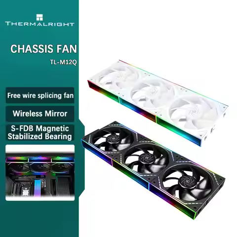 Thermalright TL-M12Q X3 Wireless Splicing Building Block Fan Triple Pack 2000PRW Infinity Mirror ARG