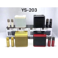 SU-YOSD YS-203 Wireless Karaoke Speaker With Two Wireless Microphone Karaoke Family YS203