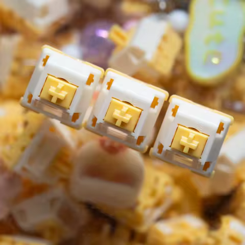 Milk Dragon V2 QVQ N2 Switch 5pins Linear 3.6mm Key Travel 33g 43g Thocky For Mechanical keyboard Sw