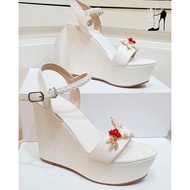 Bridal wedge shoes 12cm and 9cm - Diep Kim wedge wedding shoes cap 12p, wedge bridal shoes 12p