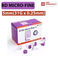 BD MICRO-FINE/ULTRA-FINE 100s - 5mm(31g x 0.25mm)
