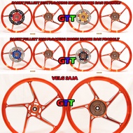 DELKEVIC DND ORIGINAL VELG RACING CNC D55 5STAR HONDA SUPRA X125 KARISMA FIT NEW THN 2006-2009 YAMAH