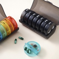 กล่องใส่ยา pill box กล่องใส่ยาพกพา ตลับยา 10 กริด ภาชนะใส่ยา pill organizer ตลับยาพกพา7วัน กระเป๋าเก