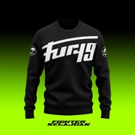 SWEATSHIRT FURYGAN BIG PRINT - Cotton Fleece Long Sleeve Premium