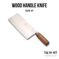 Premium Stainless Steel Cleaver Knife Wood Handle/ Cleaver/ Pisau Pemotong Daging