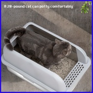 ♕ ▬ （Shipping from Manila）Cat litter box Stainless steel cat litter box 20L easy to clean