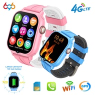696 4G LTE Childrens Smart Watch Kid Video Call Smart Watch GPS WIFI LBS Positioning Waterproof SOS APP Download Heart Rate Health Watches ALDT9