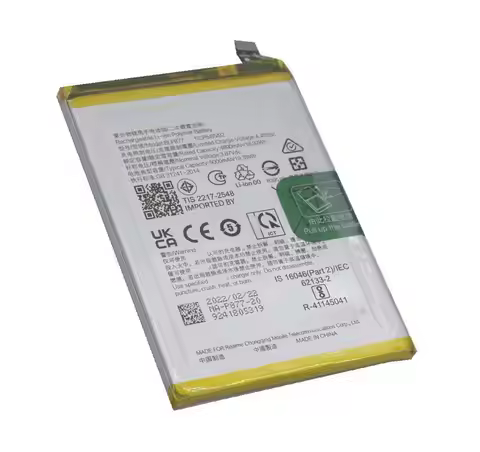 1x 5000mAh 19.35Wh BLP877 Phone Battery For Realme 8i RMX3151 C30 RMX3581 RMX3623 C35 RMX3511 C31 C3
