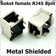 RJ45 Female 8P8C PCB 8 Pin Lan Connector