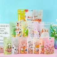 50Pcs Zipper Bag Standing Pouch Trendy Standing Pouch Zipper Bag Cute 50pcs Ziplock Bag Character AS