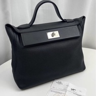 愛馬仕 Hermes 2424大號  35cm 黑銀 D刻