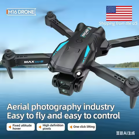 8K Dual Camera Drone M16 Professional 5G Wifi GPS Brushless Motor Foldable Quadcopter RC Distance 1.